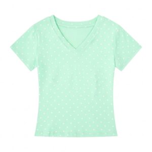 Trendy Polka-Dot T-Shirt — Mint Green